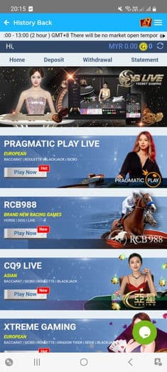 A9 Play live casino