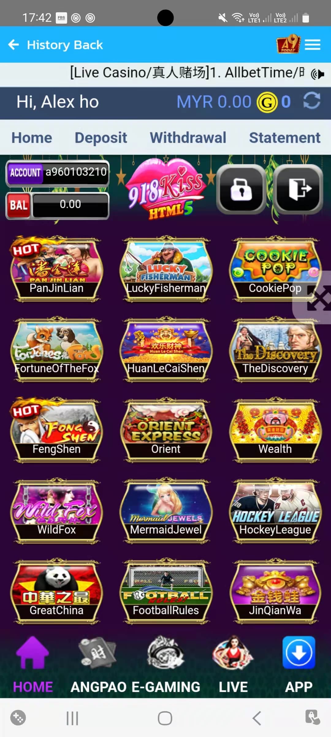 A9Play agent promotional screen 1