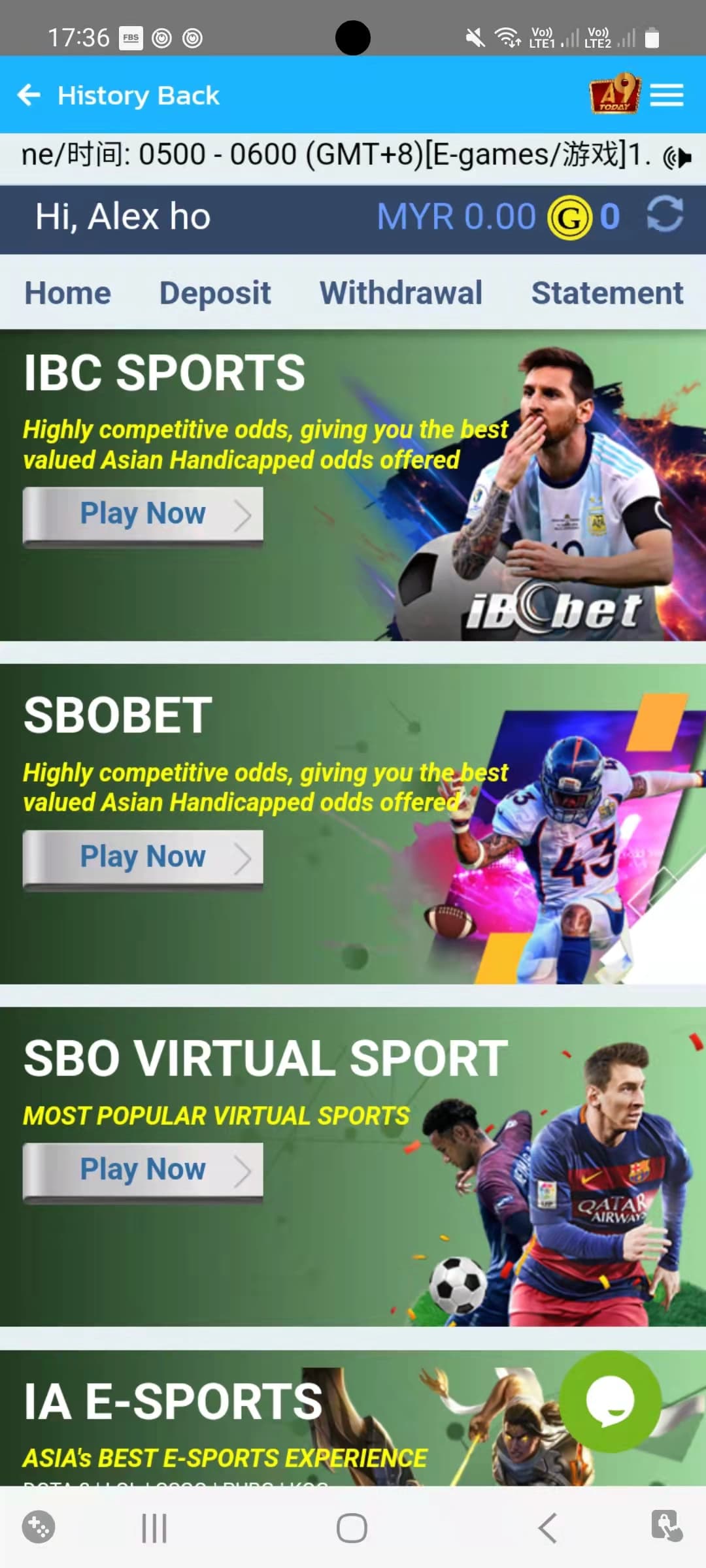 A9Play agent promotional screen 13